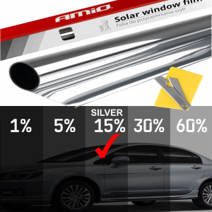 Folie Tip Oglinda Pentru Geamuri Silver 0.75X3M(15%)