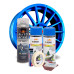 Kit Complet Reparatie Si Vopsire Jante Culoare Albastru Fluorescent, V2