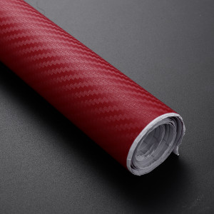Folie Colantare Auto Carbon 3D - Rosu (3M X 1,27M)
