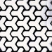 Set 2 Folii Autoadezive Decupate Pentru Decorarea Stopurilor Auto, Dimensiune 2 X 48 X 30Cm, Culoare Negru Mat, Model Honeycomb Triangle