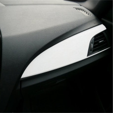 Folie Auto Colantare Trimuri, Model Piele Alba, 100 X 45Cm
