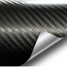 Folie Colantare Auto Carbon 3D Negru, 3,0M X 1,52M