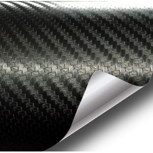 Folie Colantare Auto Carbon 3D Negru, 3,0M X 1,52M