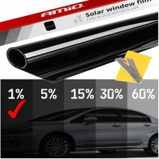 Folie Fumurie Pentru Geamuri Mega Dark Black 0.75 X 3M (1%)