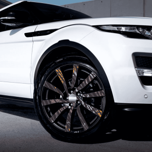 Set 4 Folii Imprimate Outdoor Cu Ecosolvent, Autoadezive, Pentru Decorarea Jantelor Auto, Dimetru 60 Cm, Model Fjt-03