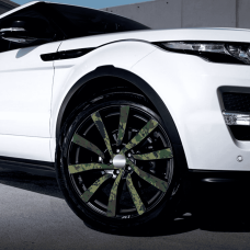 Set 4 Folii Imprimate Outdoor Cu Ecosolvent, Autoadezive, Pentru Decorarea Jantelor Auto, Dimetru 60 Cm, Model Fjt-07