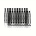 Set 2 Folii Autoadezive Decupate Pentru Decorarea Stopurilor Auto, Dimensiune 2 X 48 X 30Cm, Culoare Negru Mat, Model Honeycomb