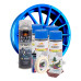 Kit Complet Reparatie Si Vopsire Jante Culoare Albastru Fluorescent, V4