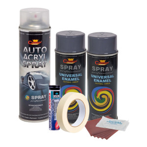 Kit Complet Reparatie Si Vopsire Jante Culoare Gri Inchis, V2