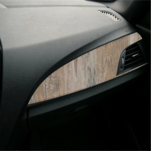 Folie Auto Colantare Trimuri, Model Lemn Rustic, 100 X 45Cm