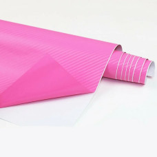 Folie Colantare Auto Carbon 3D - Culoare Roz, Dimensiune 3M X 1,27M