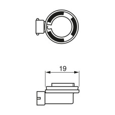 Bec 12V H11 55W Pure Light Bosch