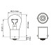 Bec 12V P21W 21W Pure Light Set 10 Buc Bosch