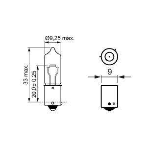 Bec 12V H21W 21W Pure Light Set 10 Buc Bosch