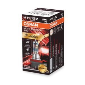 Bec 12V H11 55 W Night Breaker +200% Osram