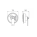 Claxon Electromagnetic 12V 3.5A Ton Inalt