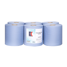 Rola Hartie Portionata Albastra 2 Straturi 20 X 36 Cm X 450 Foi (Set 6 Role)