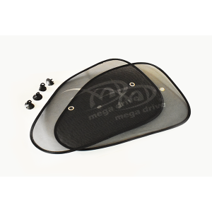 Parasolar Lateral Negru Cu Ventuze Set 2Buc (54X37Cm)