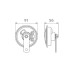 Claxon Electromagnetic 12V 5A Ton Inalt
