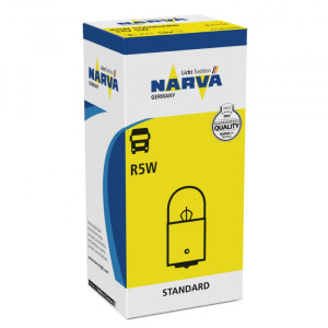 Bec Auxiliar 24V R5W Set 10 Buc Heavy Duty Narva