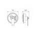 Claxon Electromagnetic 12V 3.5A Ton Inalt