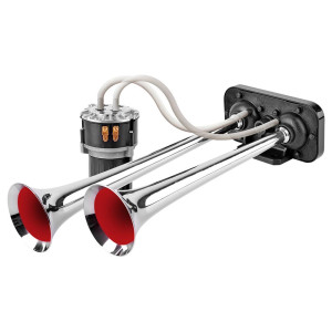 Claxon Camion Crom Cu 2 Goarne, Melodic, 24V 1A Cu Compresor