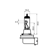 Bec Far H11 12V 55W Pgj 19-2 White Sct