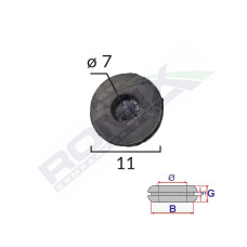 Capac Cauciuc Inchis Universal Diametru 7Mm Set 10 Buc