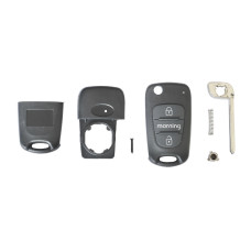 Carcasa Cheie Contact Pentru Kia C'eed / C'eed Pro / Morning / Picanto / Sportage, 3 Butoane, Cu Cheie