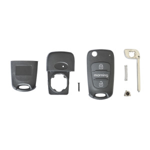 Carcasa Cheie Contact Pentru Kia C'eed / C'eed Pro / Morning / Picanto / Sportage, 3 Butoane, Cu Cheie