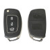 Carcasa Cheie Contact Pentru Hyundai I20 / I30, 3 Butoane, Cu Cheie