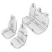Set Huse Scaun Bronco Albastru