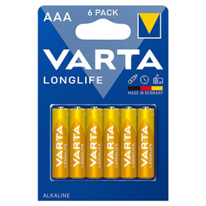 Baterie Alcalina Longlife Lr03 Bl 6Buc Varta
