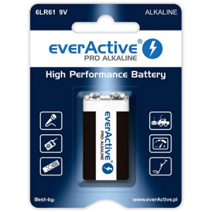 Baterie Alcalina 9V 6Lr61 Blister 1 Buc Everactiv