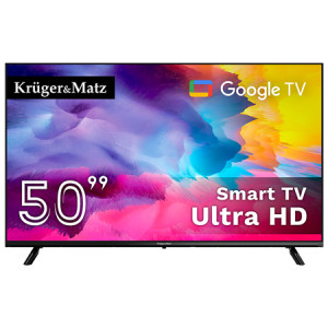 Google Smart Tv 50 Inch 126Cm Ultrahd 4K Kruger&Matz