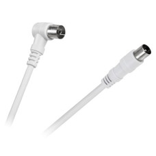 Cablu Rf Video Alb Mufa Dreapta- 90Gr 10M