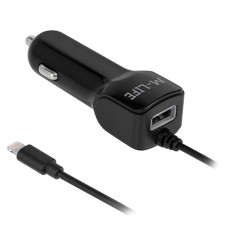 Incarcator Auto Lightning + Usb 2100Ma M-Life