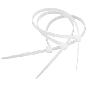 Fasete 200X3.5 Nylon Alb Set 100Buc