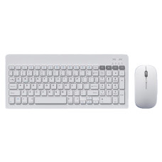 Kit Tastatura Si Mouse Wireless Alb Omega