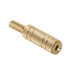 Mufa Jack 3.5Mm Mama Stereo Auriu Pe Cablu