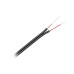 Cablu 2Rca 3Mm Negru Rola
