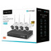 Set Nvr Supraveghere Video Wifi 4 Camere Tuya C200