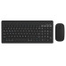 Kit Tastatura Si Mouse Wireless Negru Omega