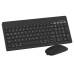 Kit Tastatura Si Mouse Wireless Negru Omega