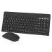 Kit Tastatura Si Mouse Wireless Negru Omega