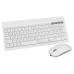 Kit Tastatura Si Mouse Wireless Alb Omega
