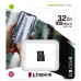 Microsd Card 32Gb Class 10 Adaptor Kingston