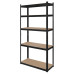 Raft Metalic 5 Polite 750Kg Mdf 180X90X40 Negru Rebel