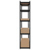 Raft Metalic 5 Polite 750Kg Mdf 180X90X40 Negru Rebel