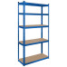Raft Metalic 5 Polite 750K Mdf 180X90X40 Albastru Rebel